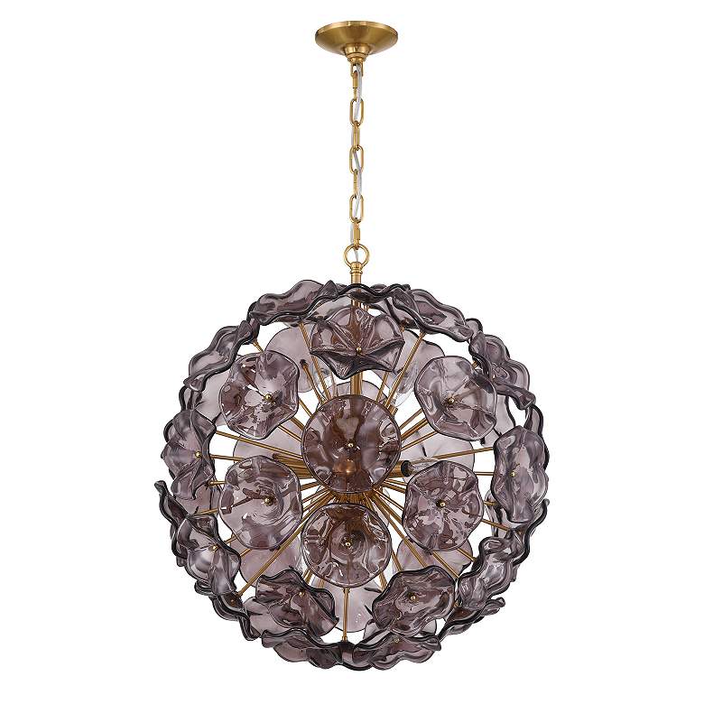 Image 3 Esme 9 Light Aged Brass Pendant more views