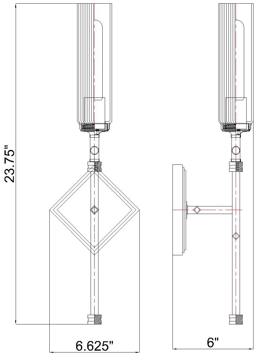 Esme by Z-Lite Brushed Nickel 1 Light Wall Sconce
