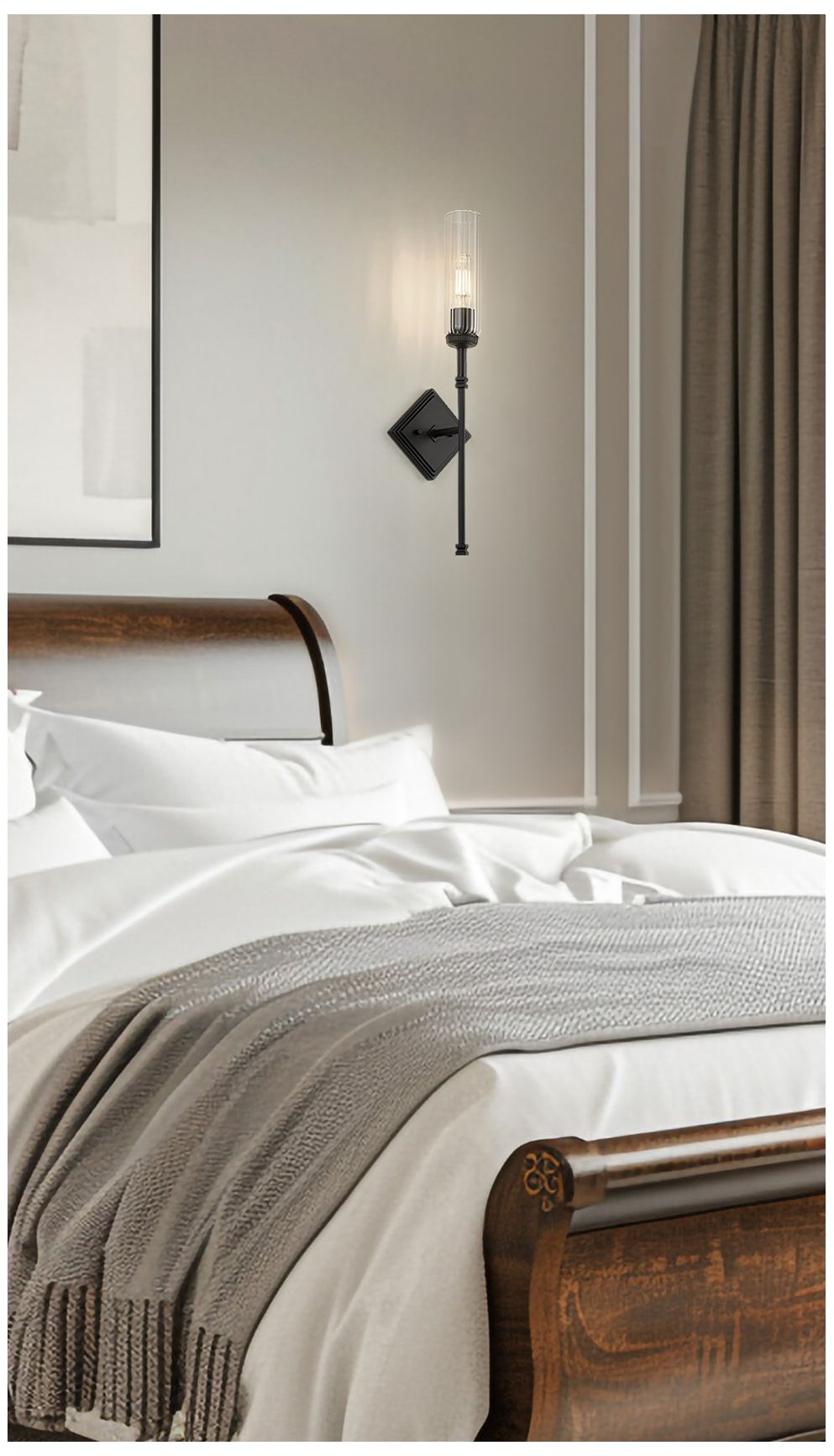 Image 3 Esme by Z-Lite Matte Black 1 Light Wall Sconce more views