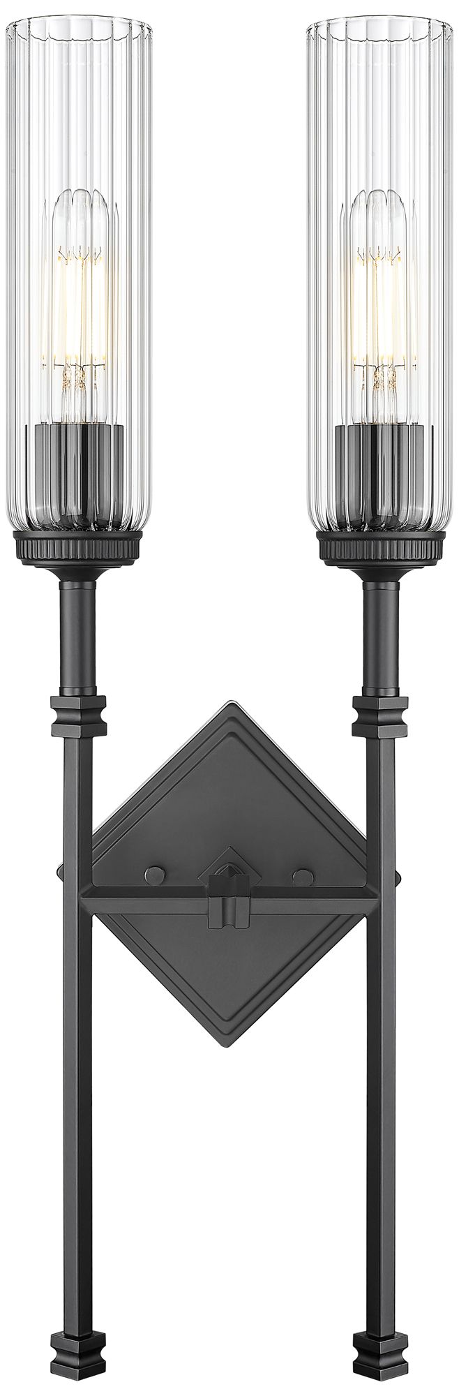 Image 4 Esme by Z-Lite Matte Black 2 Light Wall Sconce more views