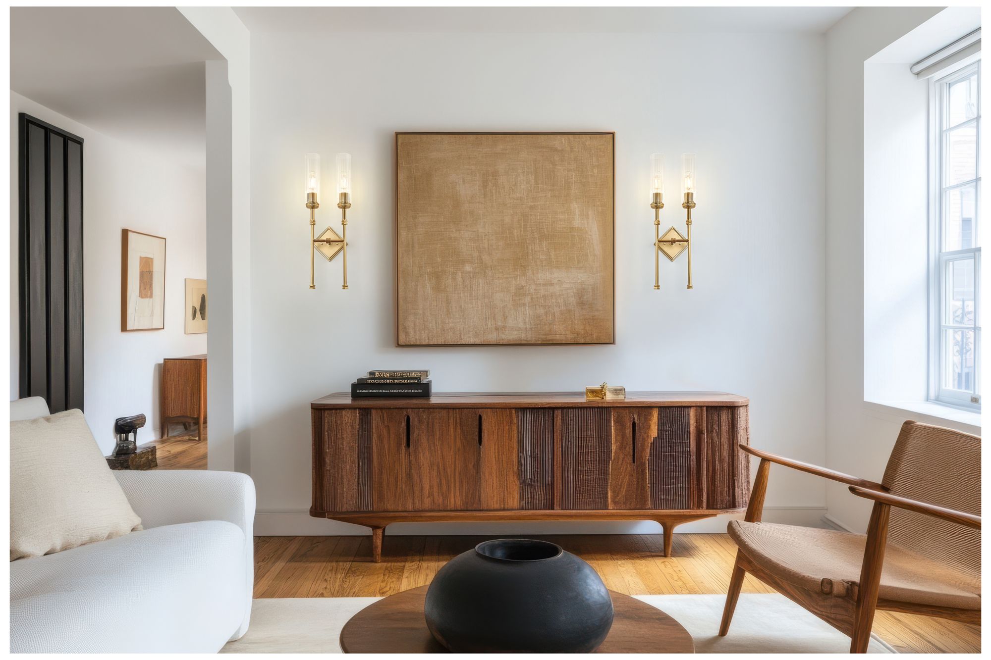 Image 2 Esme by Z-Lite Modern Gold 2 Light Wall Sconce more views