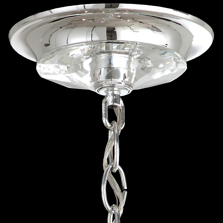Image 4 Esmery 21.5"H x 21"W 4-Light Crystal Chandelier in Silver more views