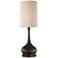 Espresso Bronze Droplet Table Lamp with USB Workstation Base