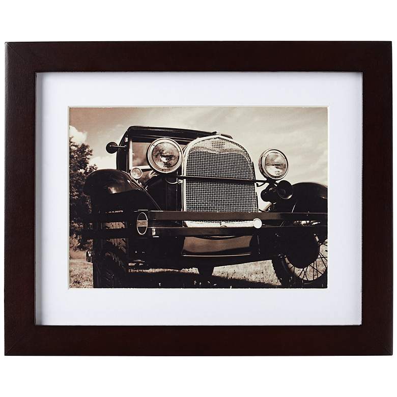 Image 1 Espresso Finish 8 inch x 10 inch High Wood Photo Frame with Mat