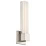 Esprit 15"H x 4.5"W 2-Light Bath Vanity and Wall Light in Brushed