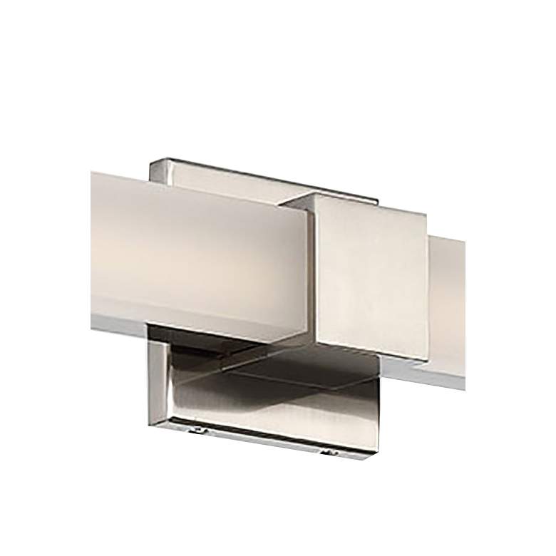 Image 2 Esprit 26" Wide Brushed Nickel LED ADA Bath Light more views