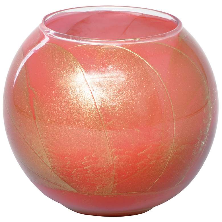 Image 1 Esque Coral Rose Candle Globe