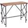 Esquil 36 1/4" Wide Distressed Wood and Steel Console Table