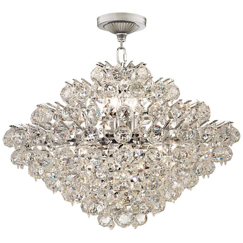Image 5 Essa 24 inch Wide Chrome and Crystal Pendant Light more views
