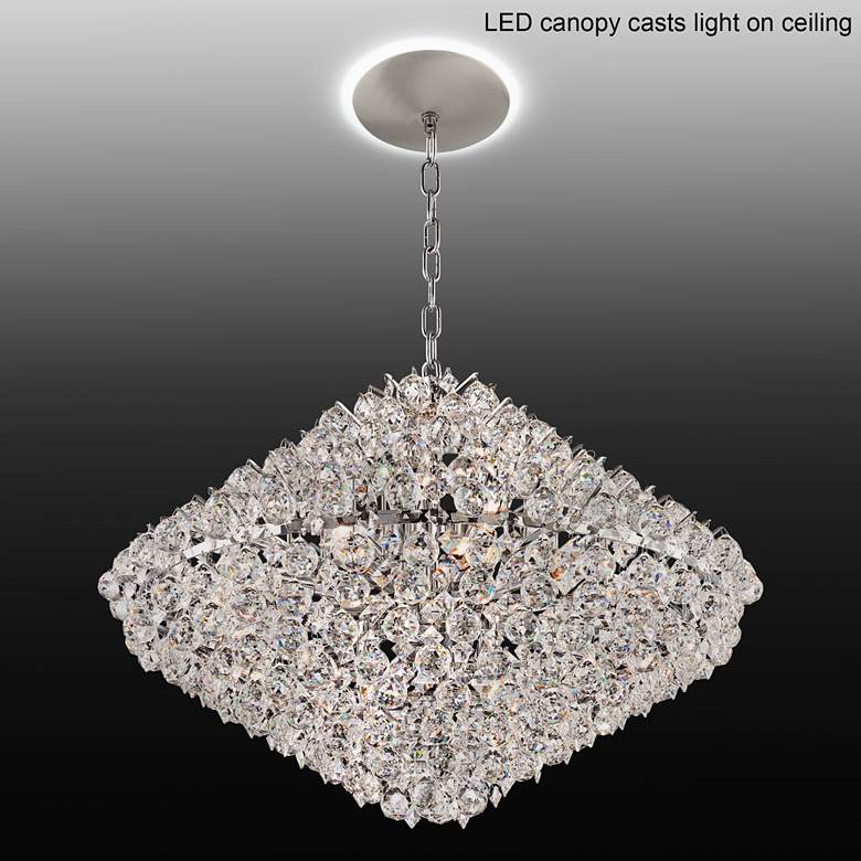 Image 1 Essa 31 1/2 inch Wide Modern Crystal Pendant Chandelier with LED Canopy