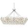 Essa 32" Wide Chrome and Crystal Island Light Pendant Chandelier