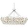 Essa 32" Wide Chrome and Crystal Island Light Pendant Chandelier