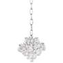 Essa 8" Wide Chrome and Crystal Mini Chandelier
