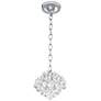 Essa 8" Wide Chrome and Crystal Mini Chandelier