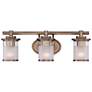 Essence 23 1/4" Wide Satin Bronze 3-Light Vanity Bath Light