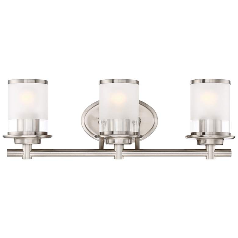 Image 2 Essence 23 1/4" Wide Satin Platinum Metal 3-Light Bath Light