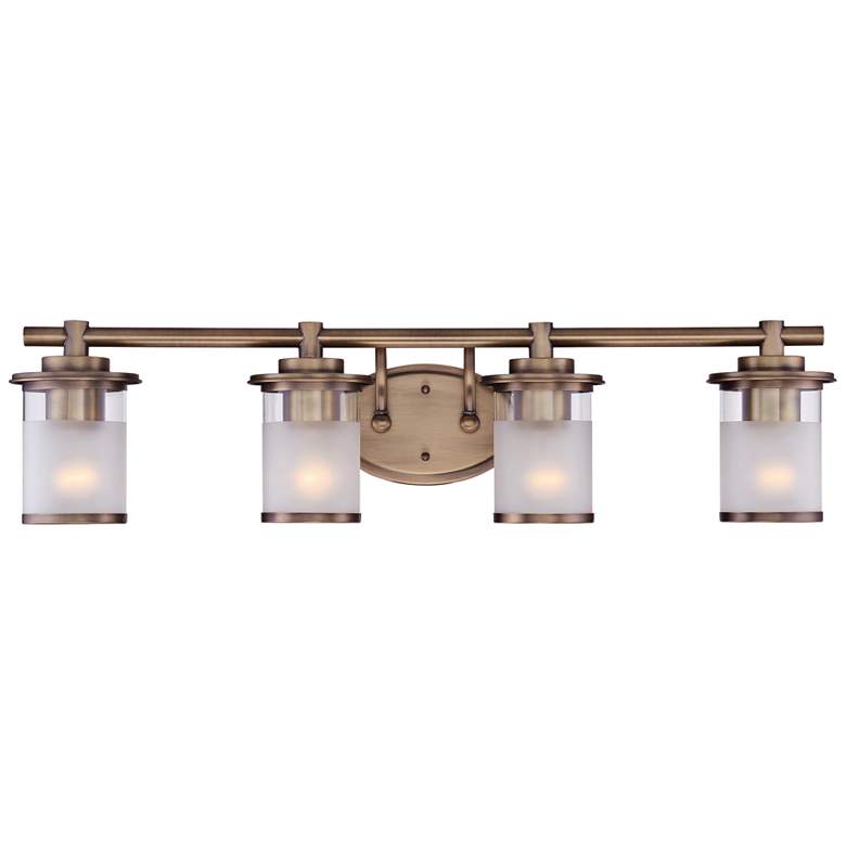 Image 1 Essence 32 1/2" Wide Satin Bronze 4-Light Vanity Bath Light