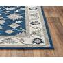 Essence ESS105 5&#39;x7&#39;6" Navy and Gray Classical Area Rug