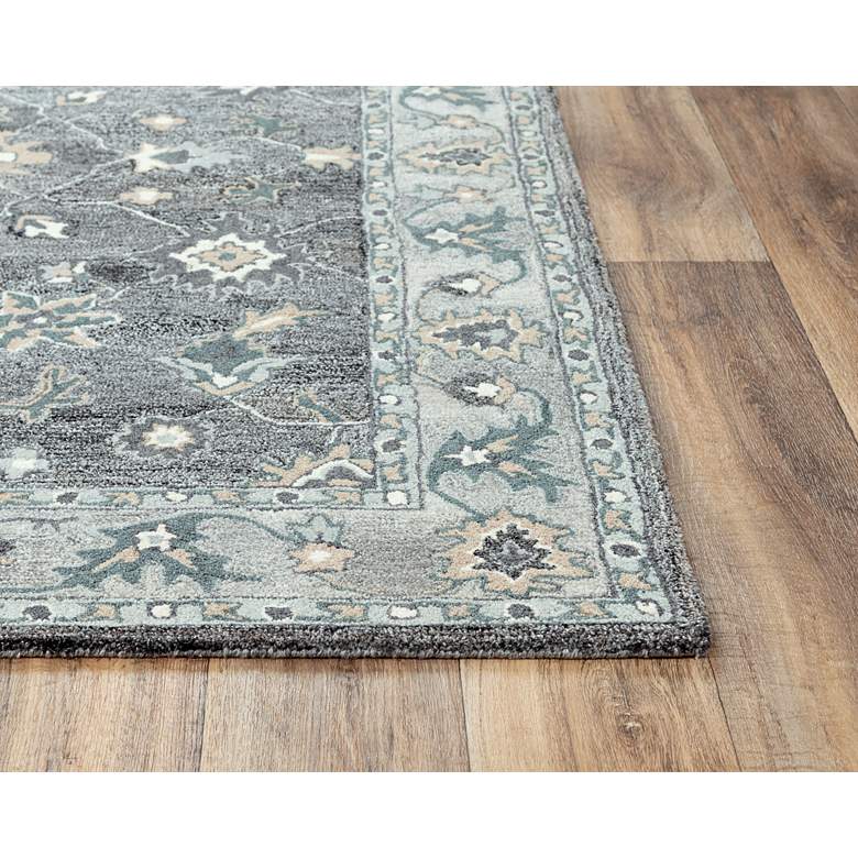 Image 4 Essence ESS106 5'x7'6" Gray Classical Rectangular Area Rug more views