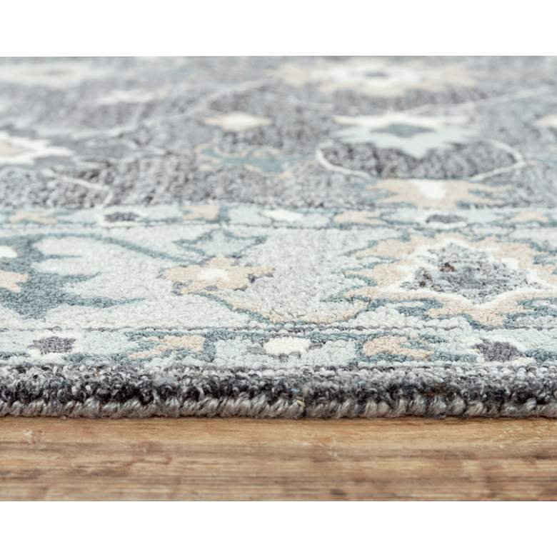 Image 5 Essence ESS106 5'x7'6" Gray Classical Rectangular Area Rug more views