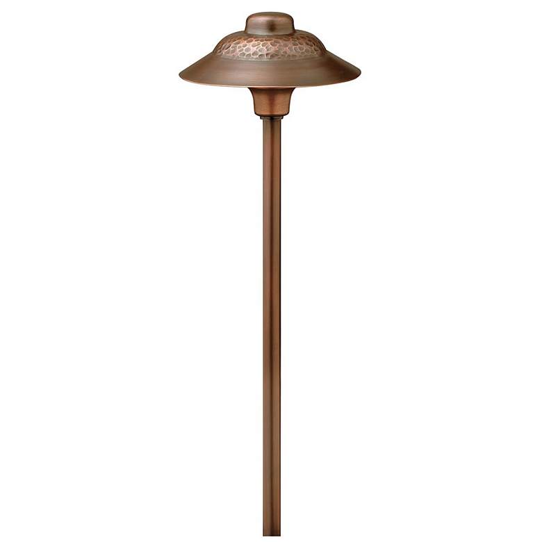 Image 1 Essence Hammered 17"H Copper Path Light by Hinkley Lighting