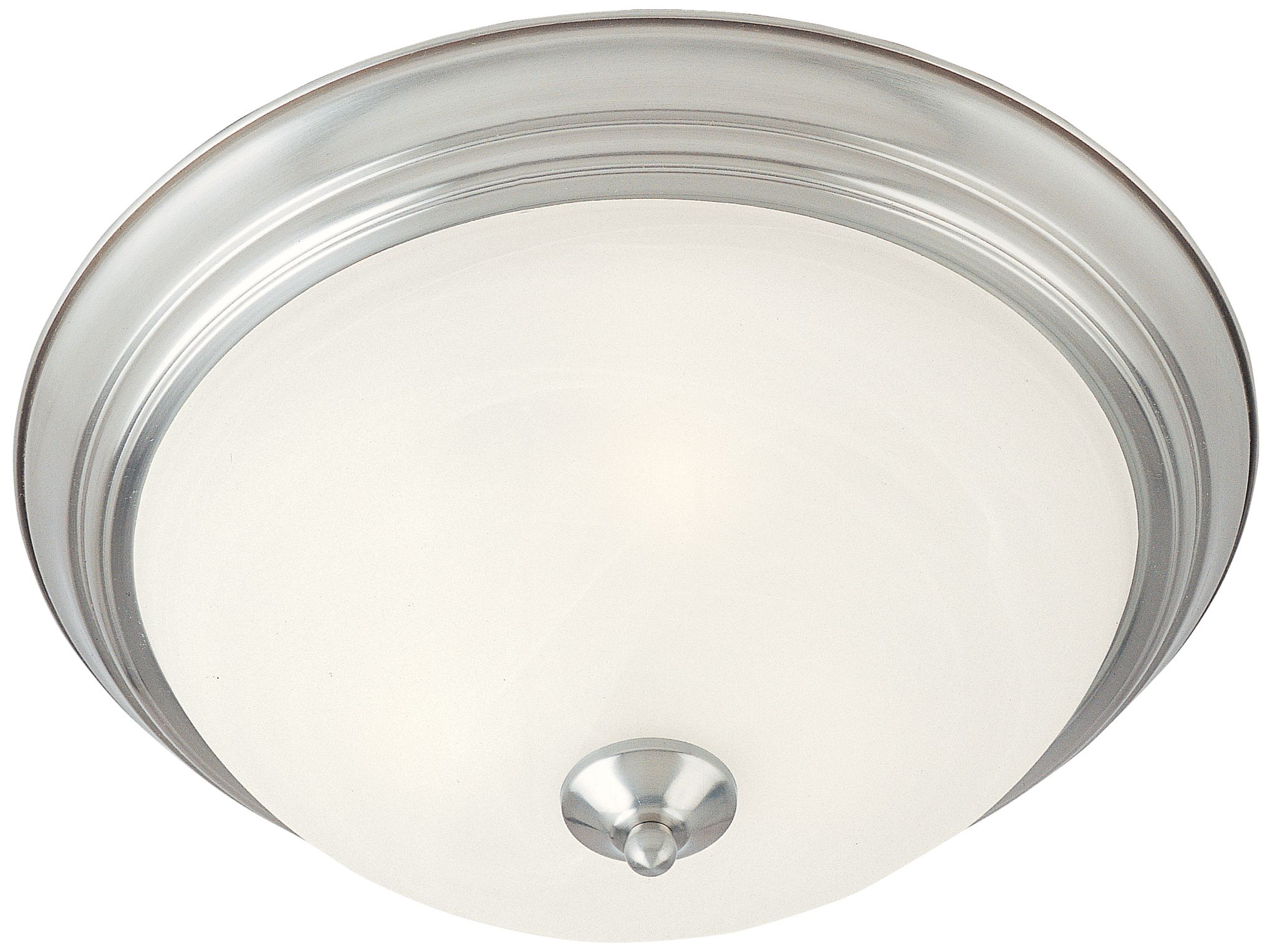 Essentials 1-Light Flush Mount Satin Nickel