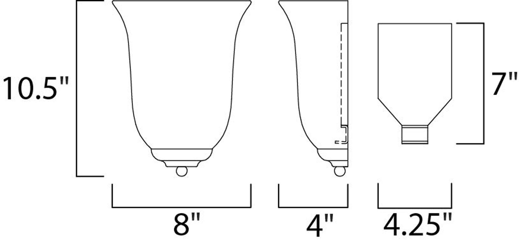 Image 3 Essentials 1-Light Wall Sconce Oil Rubbed Bronze more views