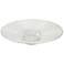 Essentials 15" Wide Clear White Glass Bowl