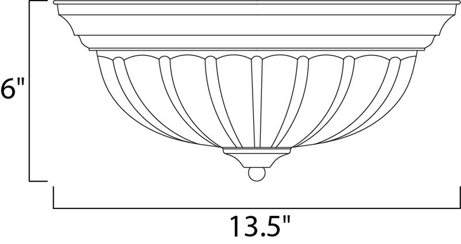 Image 2 Essentials 2-Light Flush Mount Satin Nickel more views