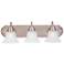 Essentials 24" Wide Satin Nickel 3-Light Vanity Bath Light