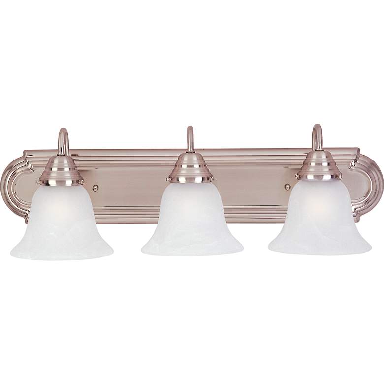 Image 2 Essentials 24" Wide Satin Nickel 3-Light Vanity Bath Light more views