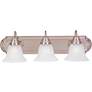 2_Essentials 24" Wide Satin Nickel 3-Light Vanity Bath Light more views
