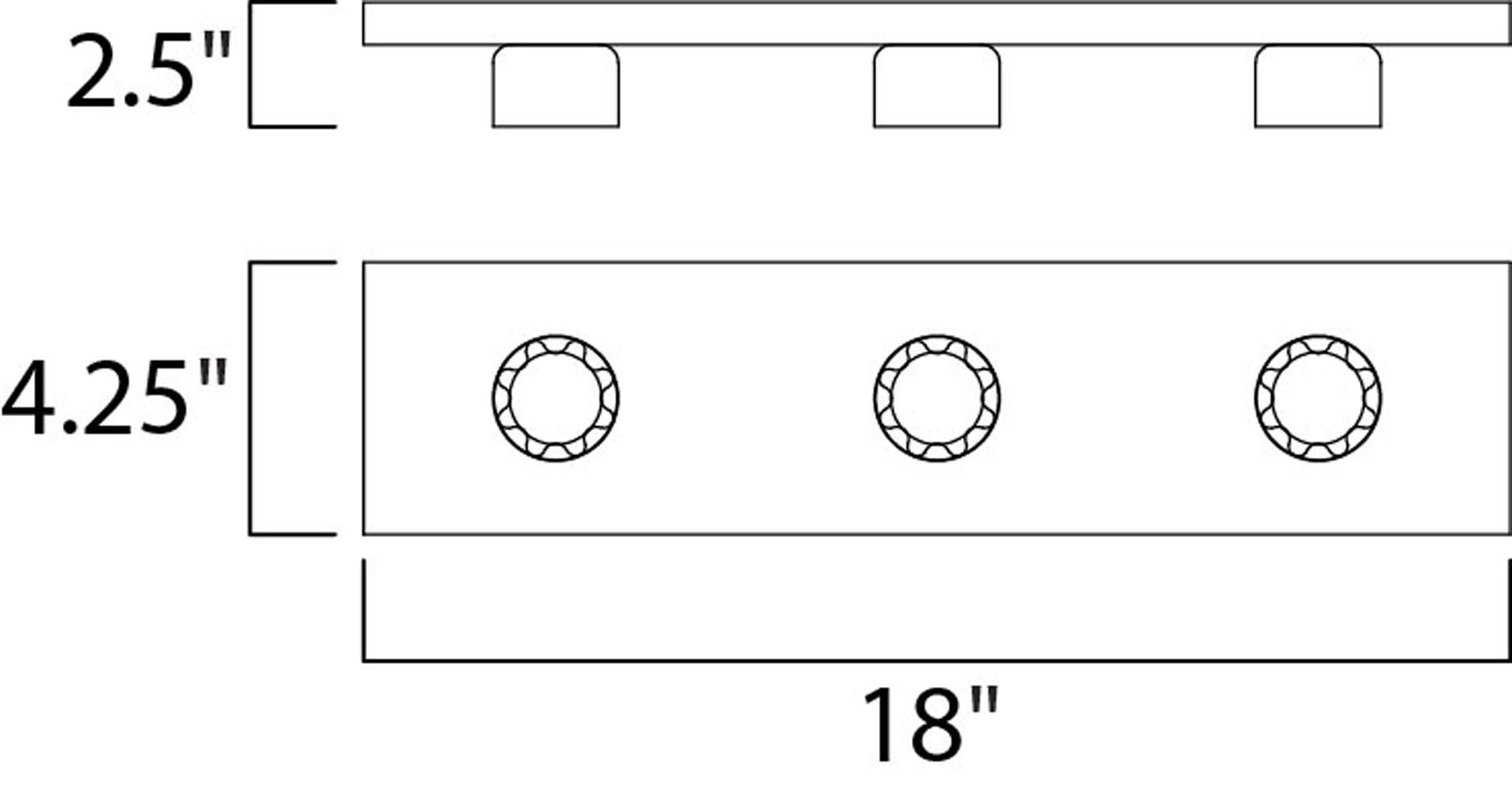 Image 2 Essentials 3-Light Bath Vanity Strip Light - Polished Chrome more views