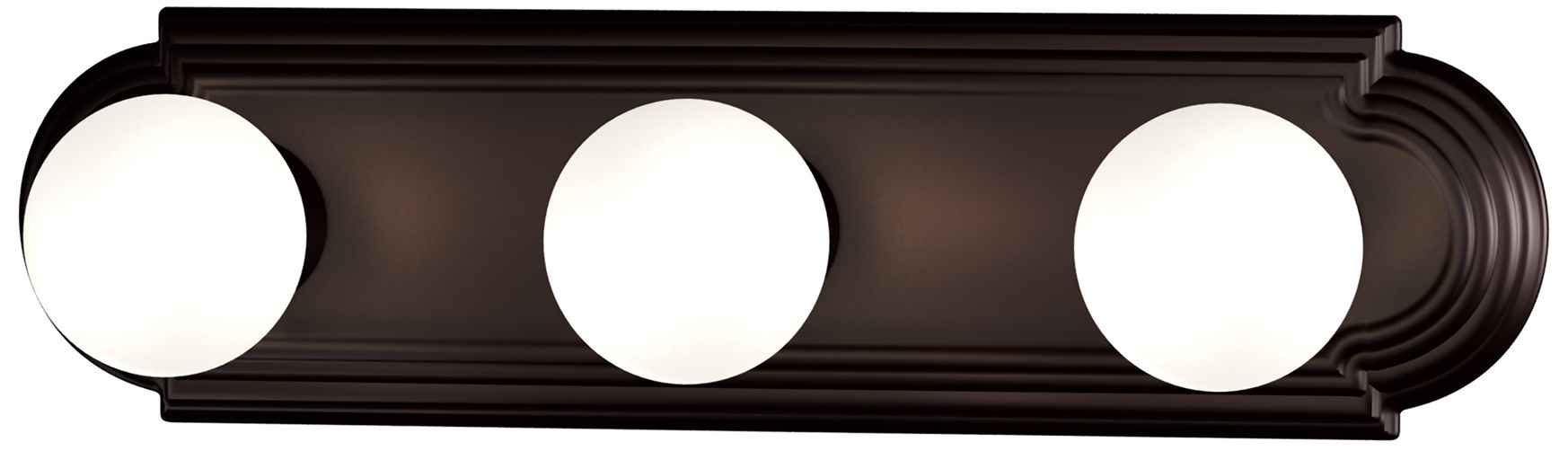 Essentials 3-Light Racetrack Bath Vanity Light Oil Rubbed Bronze