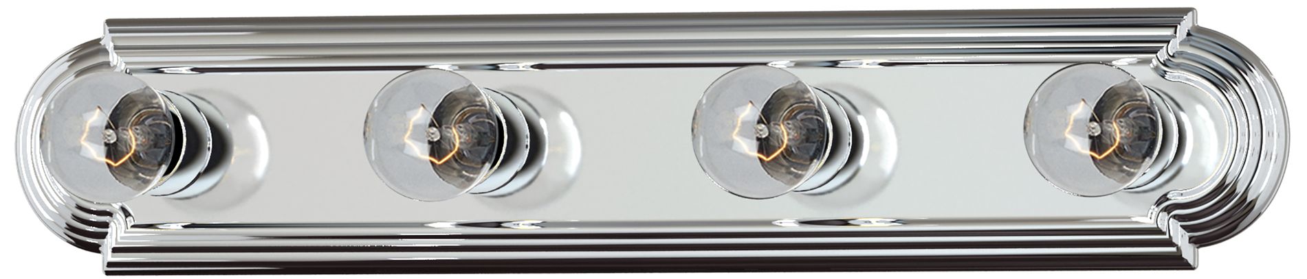 Essentials 4-Light Racetrack Bath Vanity Light - Polished Chrome