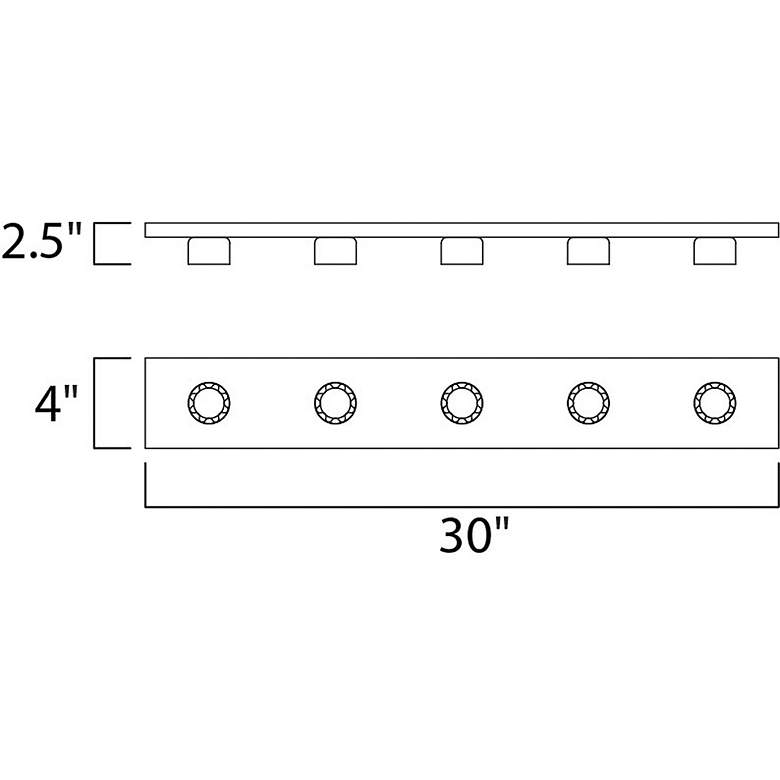 Image 3 Essentials 5-Light Bath Vanity Strip Light more views