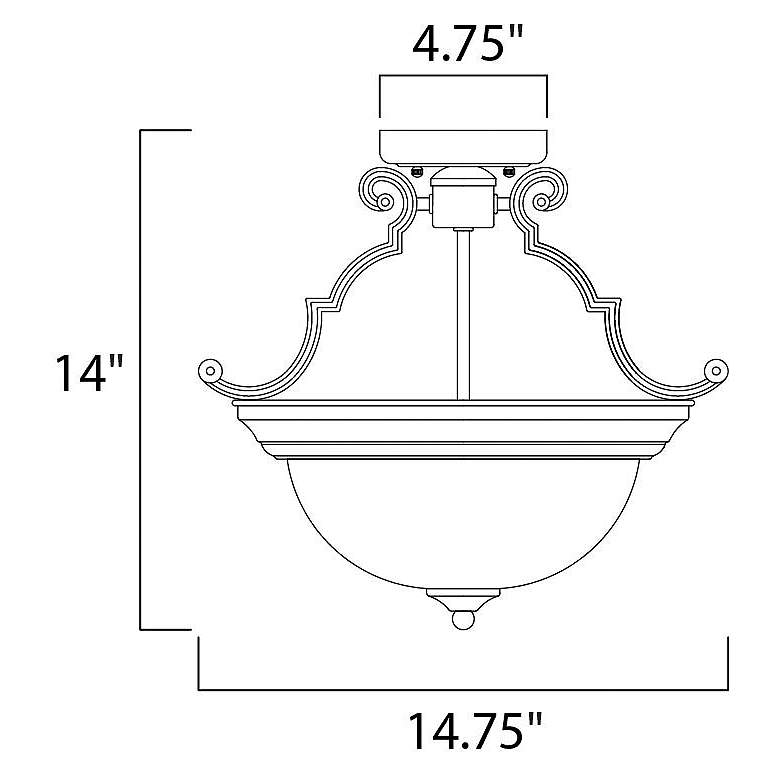 Image 3 Essentials 584x Semi Flush Mount more views