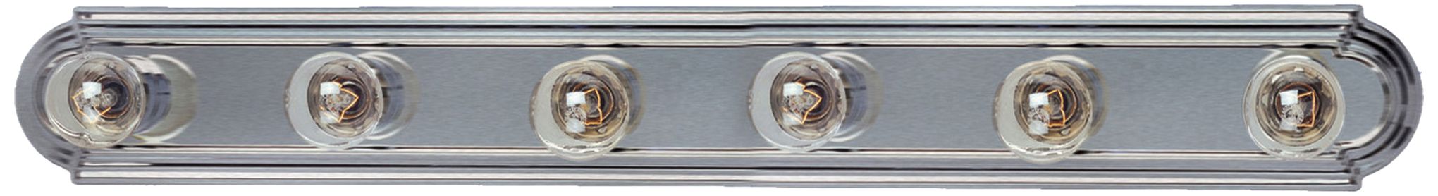 Essentials 6-Light Racetrack Bath Vanity Light - Satin Nickel