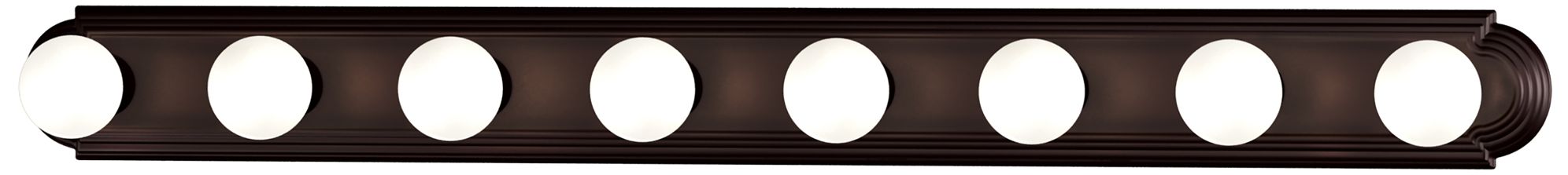 Essentials 8-Light Racetrack Bath Vanity Light - Oil Rubbed Bronze