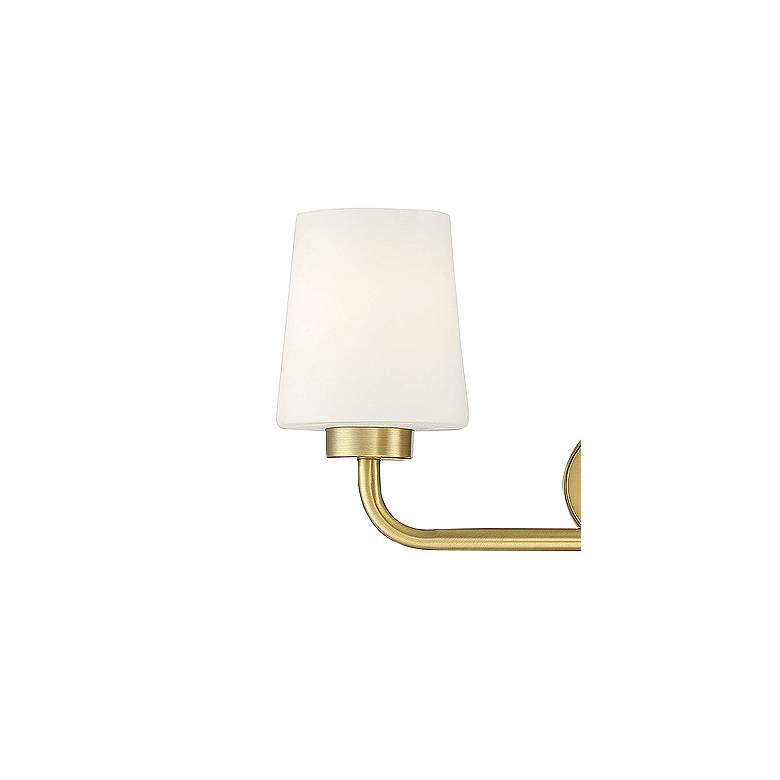 Image 4 Essentials Capra 22" Wide Warm Brass 3-Light Bath Light more views