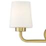 4_Essentials Capra 22" Wide Warm Brass 3-Light Bath Light more views