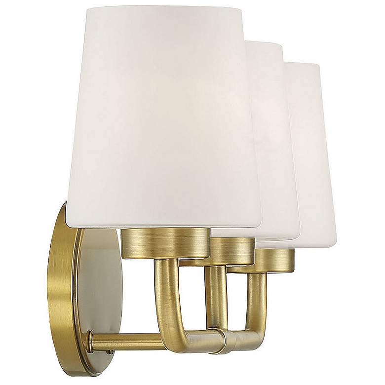 Image 7 Essentials Capra 22" Wide Warm Brass 3-Light Bath Light more views