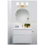 Essentials Capra 22" Wide Warm Brass 3-Light Bath Light in scene