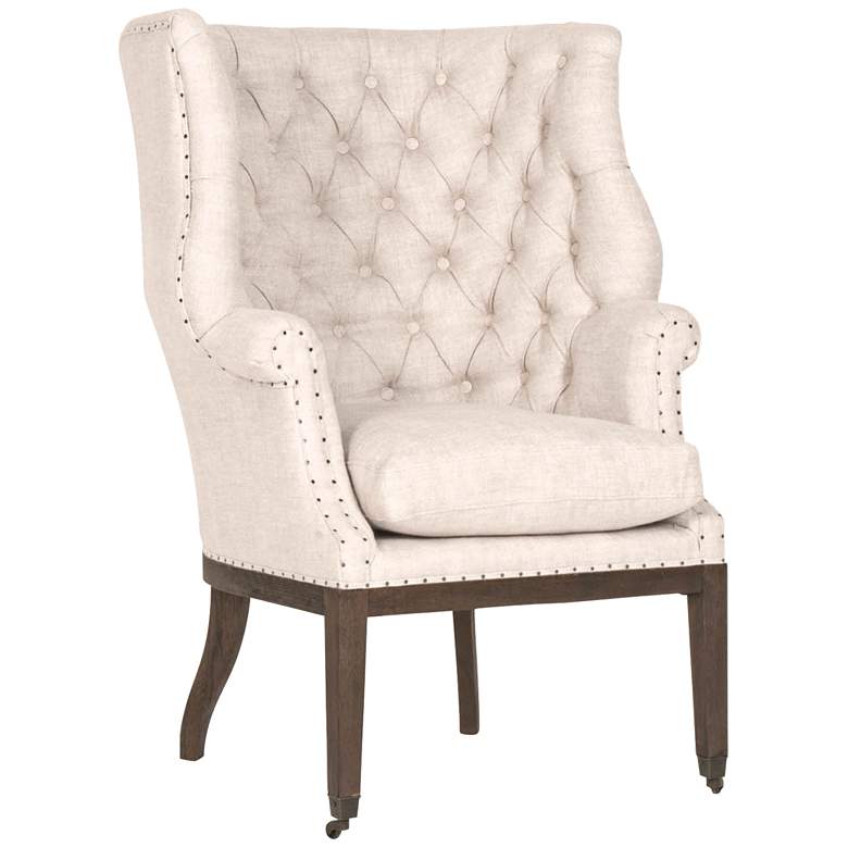 Image 1 Essentials Chalet Bisque French Linen Club Chair