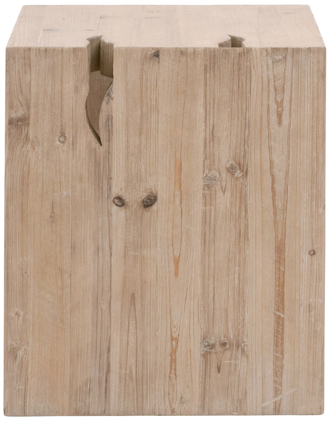 Image 2 Essentials for Living Reed 24" Wide Smoke Gray Pine Wood End Table more views