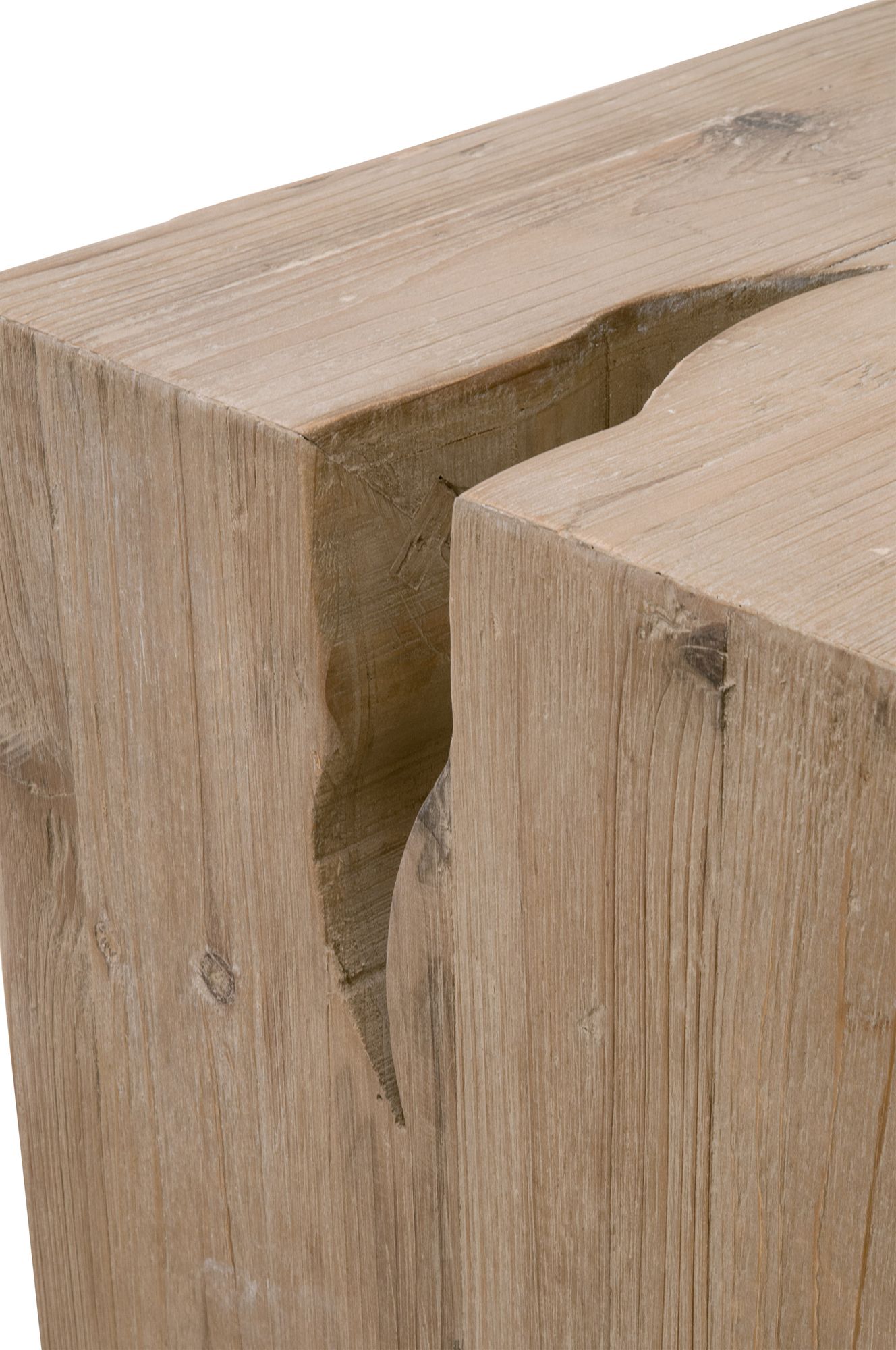 Image 4 Essentials for Living Reed 24" Wide Smoke Gray Pine Wood End Table more views