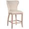 Essentials Welles 26" Bisque French Linen Counter Stool