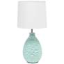 2_Essentix 14 1/4" High Coastal Blue Ceramic Accent Table Lamp