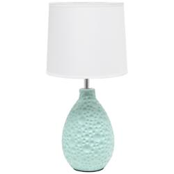 Essentix 14 1/4" High Coastal Blue Ceramic Accent Table Lamp