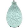 4_Essentix 14 1/4" High Coastal Blue Ceramic Accent Table Lamp more views